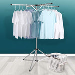 Uscator de Rufe, Flippy, Pliabil, Telescopic, 4 Brate, din Otel Inoxidabil, Rezistent la Vreme Rea, Gri