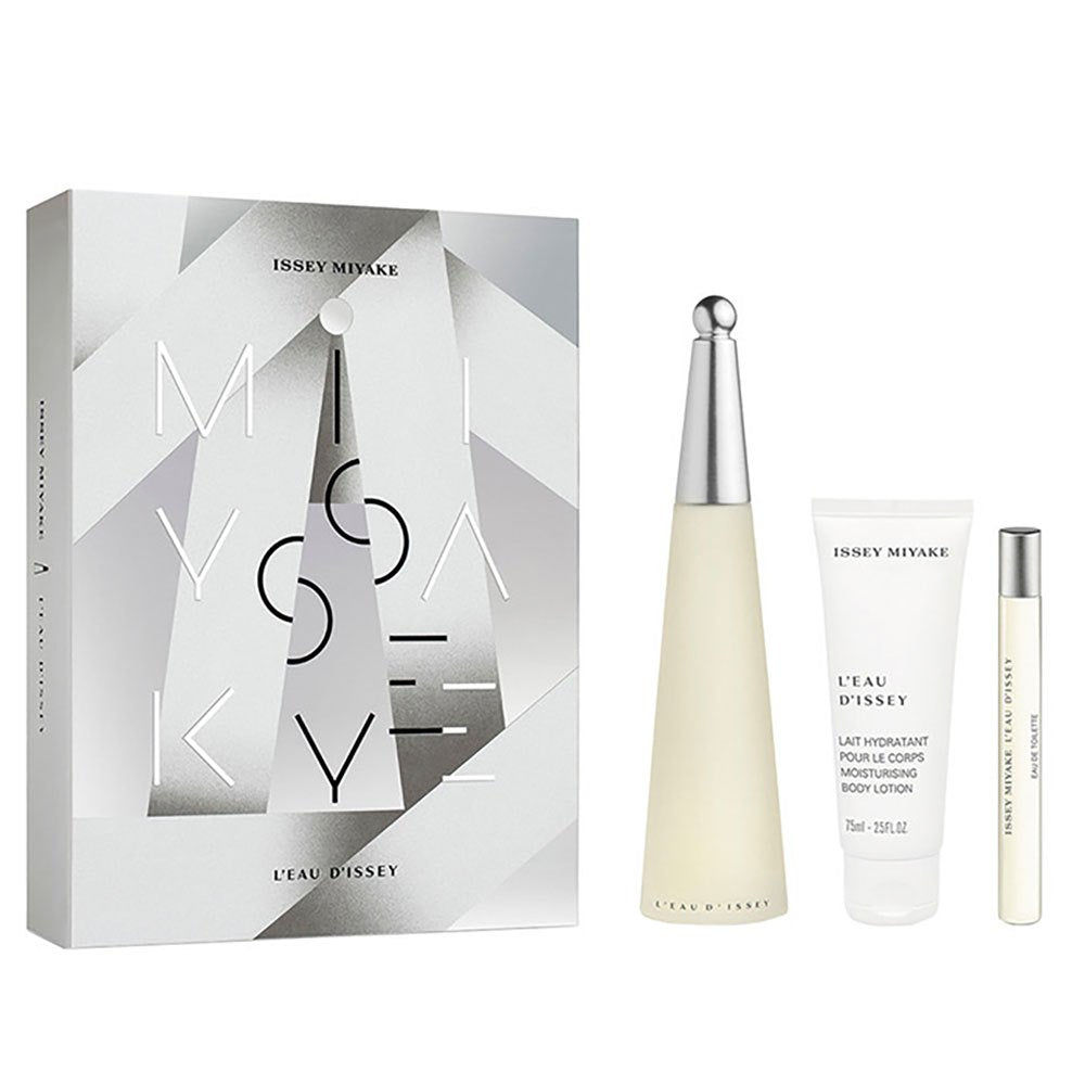 Xmas 2023 Set Issey Miyake: L'Eau d'Issey, Eau De Toilette, For Women, 100 ml + L'Eau d'Issey, Moisturizing, Body Lotion, 50 ml + L'Eau d'Issey, Eau De Toilette, For Women, 10 ml - Olmarkt