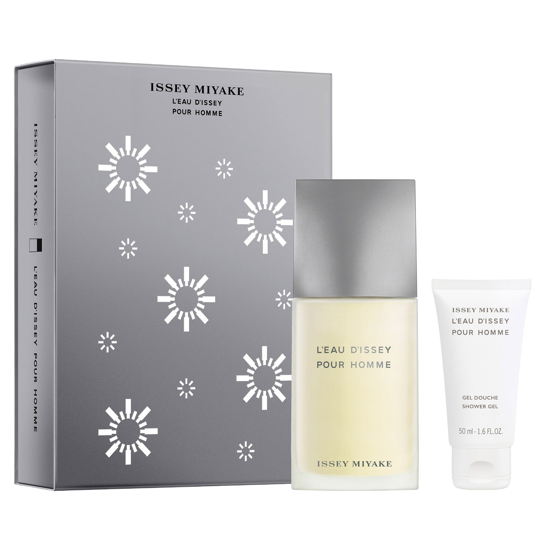 Xmas Set Set Issey Miyake: L'Eau d'Issey, Eau De Toilette, For Men, 75 ml + L'Eau d'Issey, Moisturizing, Shower Gel, For All Skin Types, 50 ml - Olmarkt