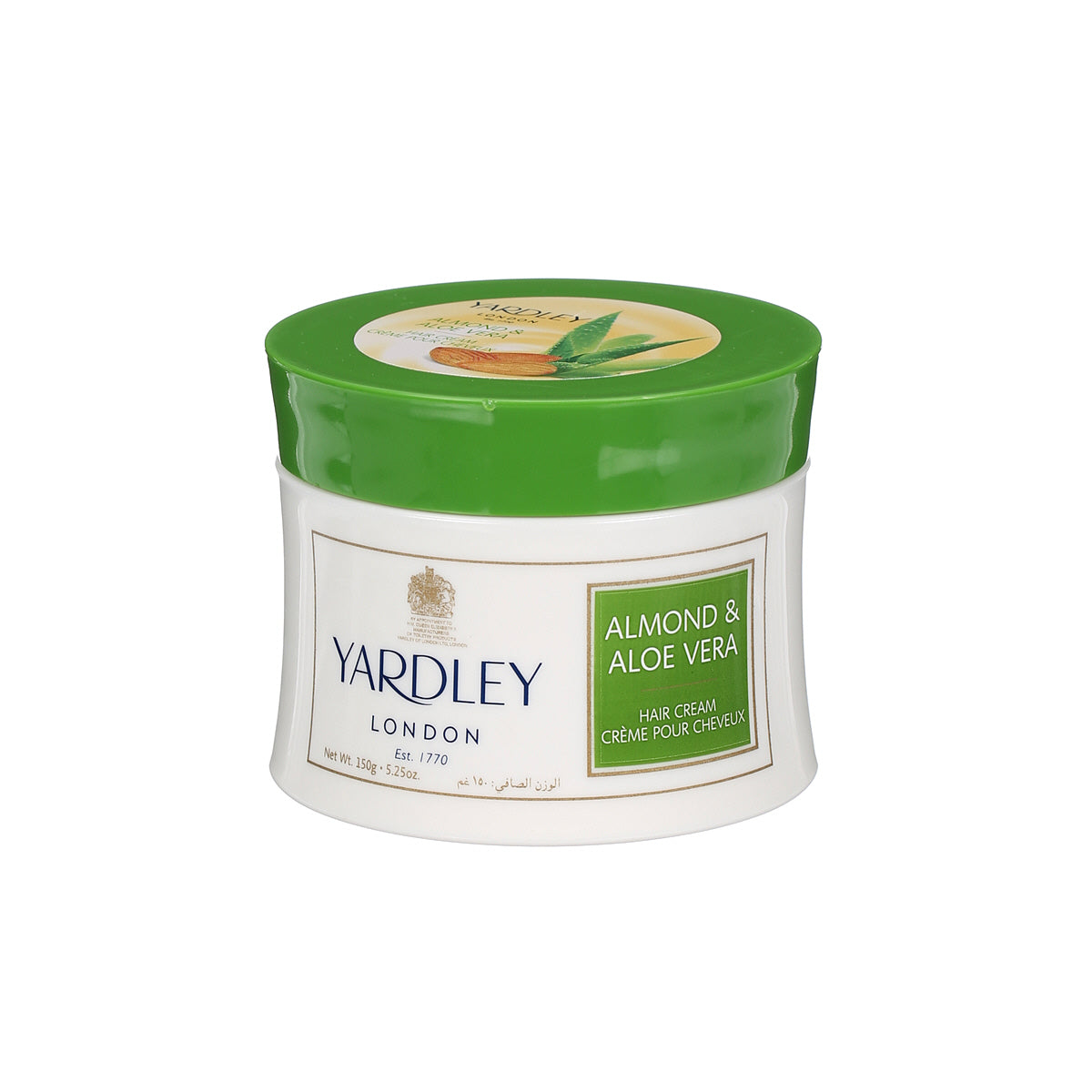 Yardley, Almond & Aloe Vera, Tratament cu cremă pentru păr, Hrănitor, 150 g