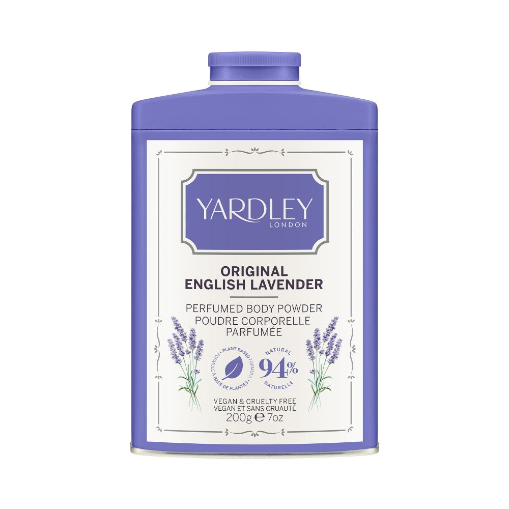 Yardley, English Lavender, Calmant, Pudră pentru corp, 200 g