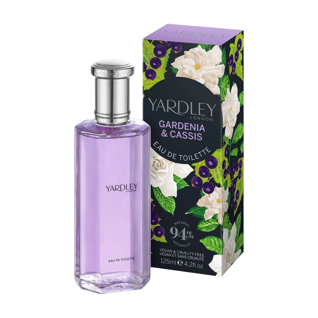 Yardley, Gardenia & Cassis, Apă de toaletă, Pentru femei, 125 ml