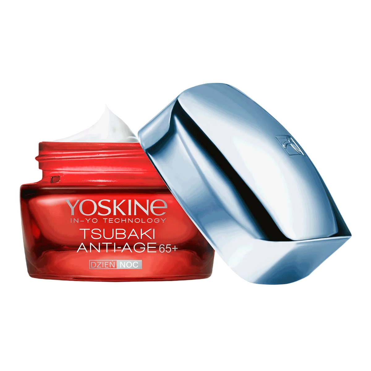 Yoskine, Tsubaki 65+, Anti-îmbătrânire, Zi & Noapte, Smântână, Față, 50 ml